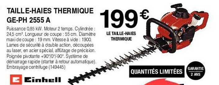 taille-haies thermique ge-ph 2555 a einhell