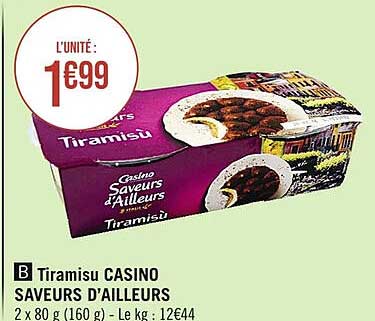 tiramisu casino saveurs d'ailleurs