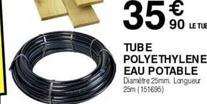 tube polyethylene eau potable