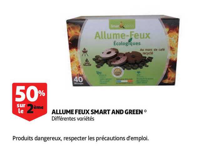 allume feux smart and green 50% sur le 2ème