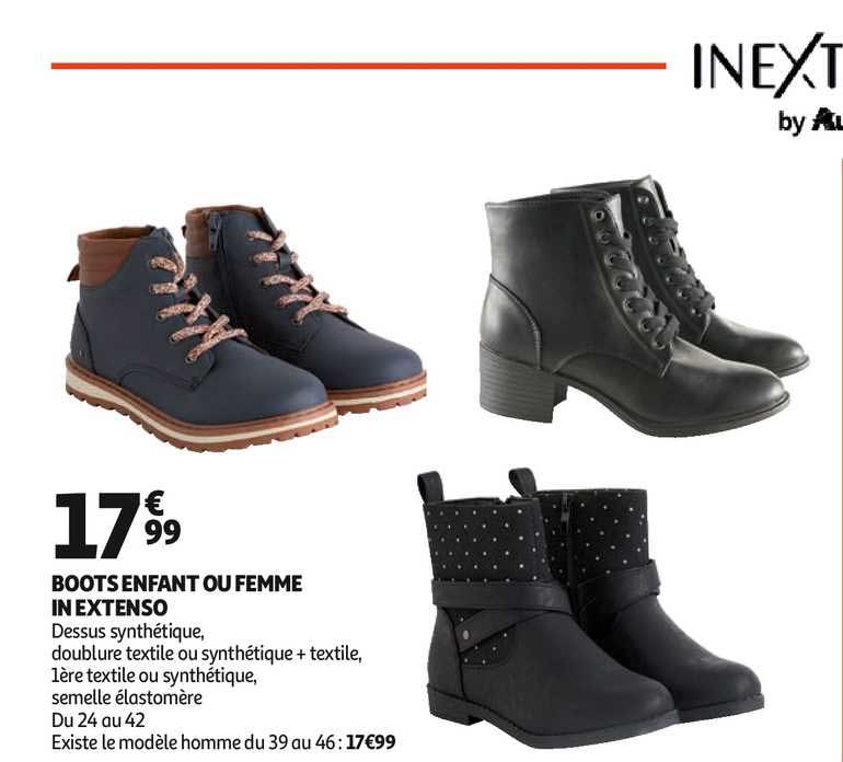 boots enfant ou femme in extenso