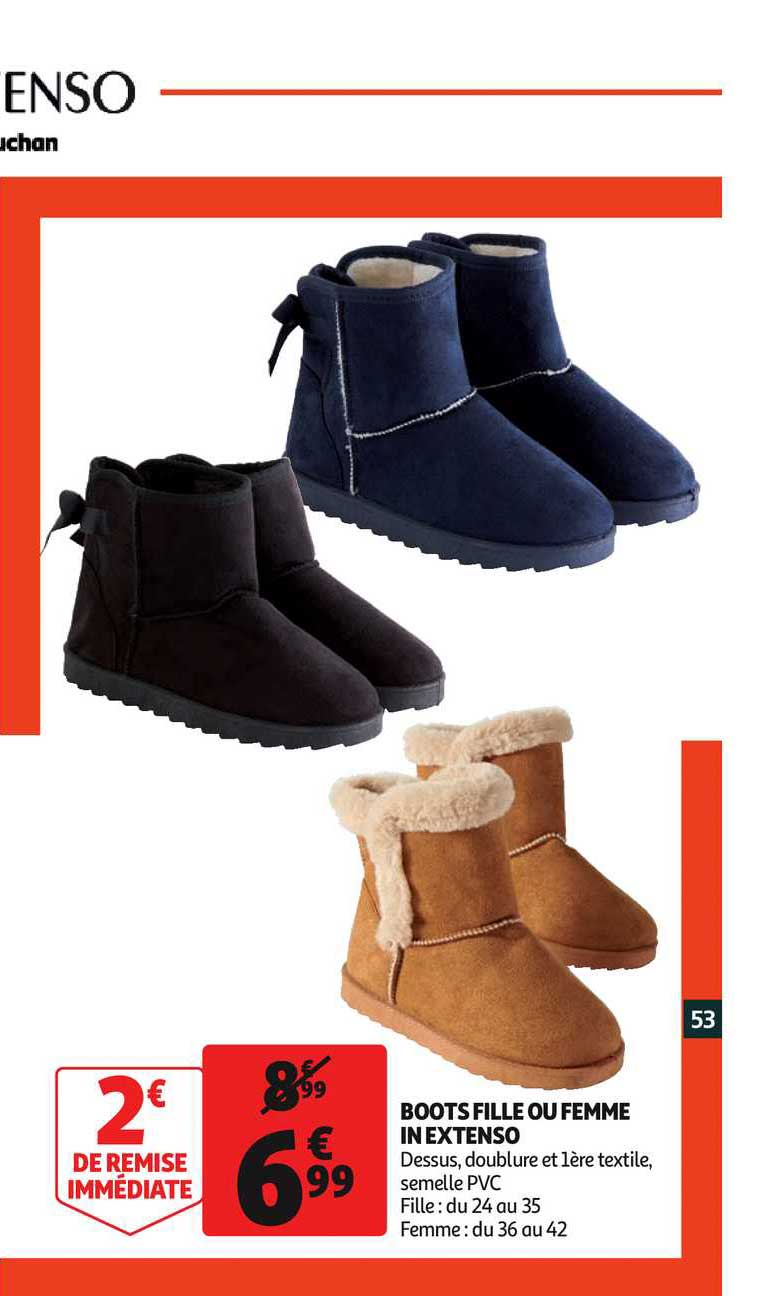 boots fille ou femme in extenso