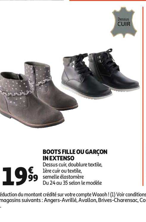 boots fille ou garçon in extenso