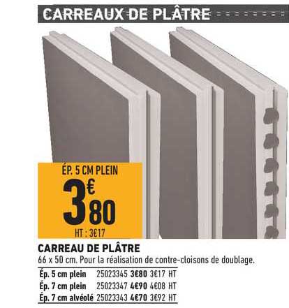 carreau de plâtre