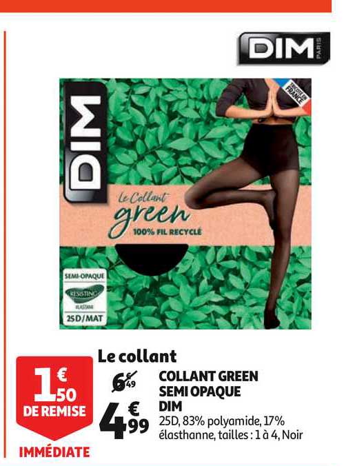 collant green semi opaque dim