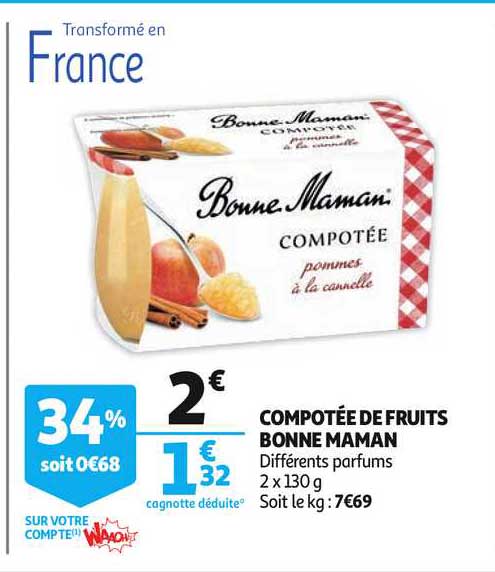 compotée de fruits bonne maman