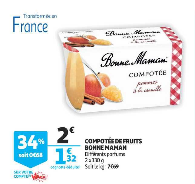 compotée de fruits bonne maman