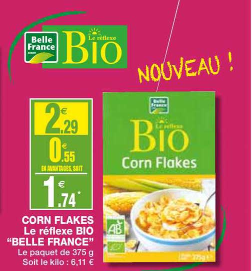 corn flakes le réflexe bio belle france