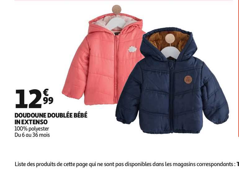 doudoune doublée bébé in extenso