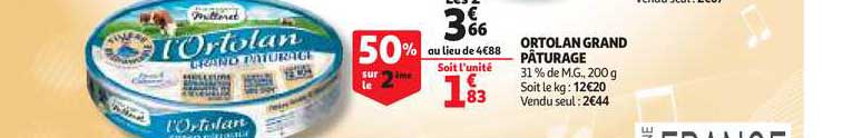 l'ortolan grand pâturage 50% sur le 2ème