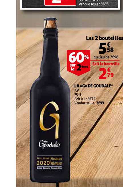 La G De Goudale 60% Sur La 2ème