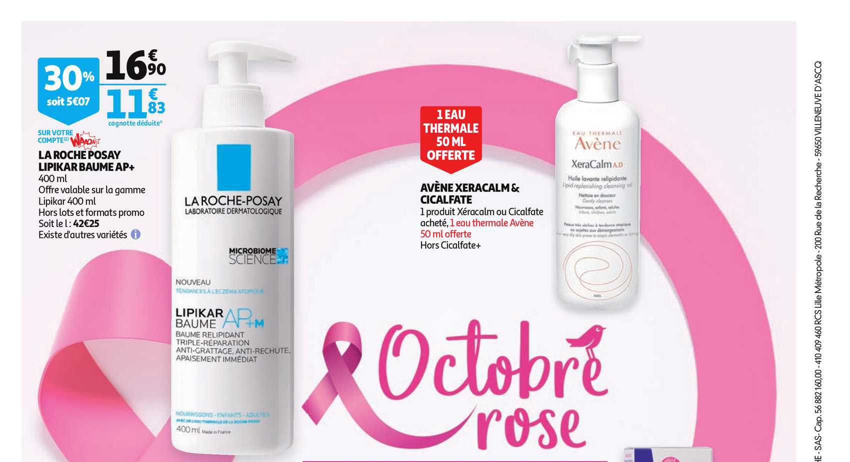la roche posay lipikar baume ap+ avène xeracalm & cicalfate