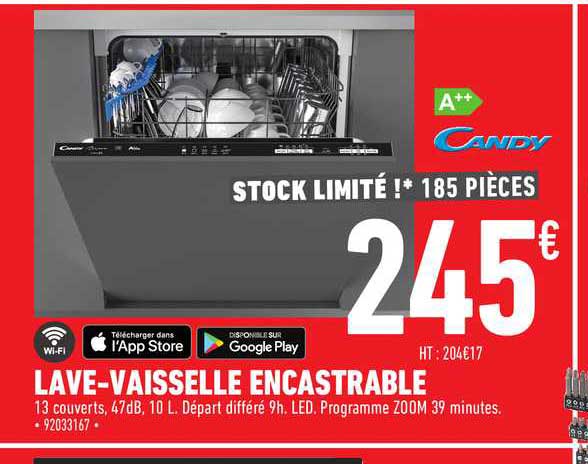 lave vaisselle encastrable
