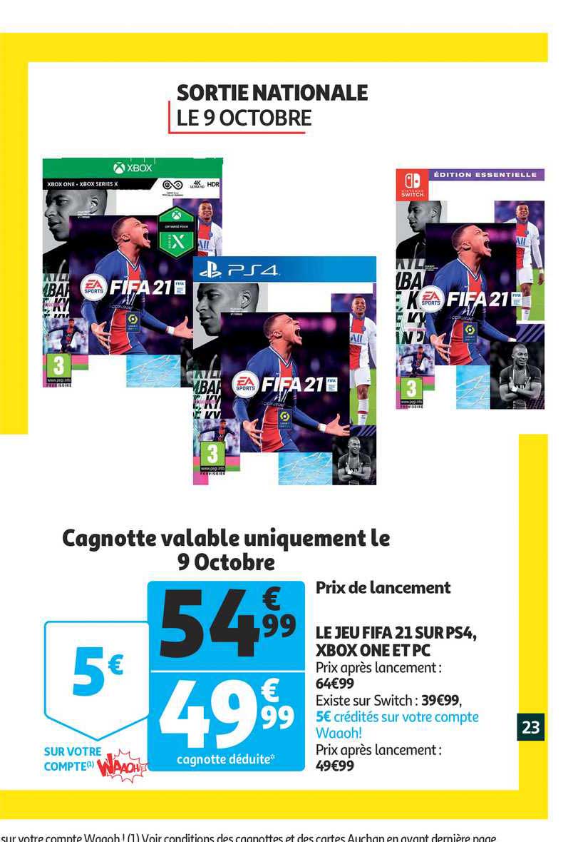 le jeu fifa 21 sur ps4 xbox one et pc