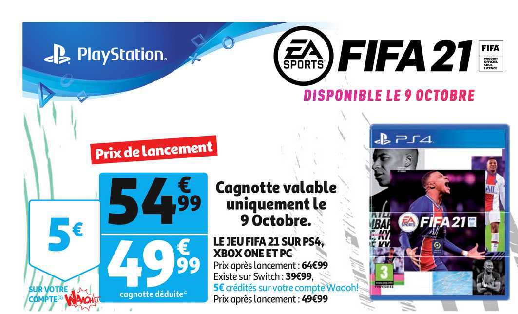 le jeu fifa 21 sur ps4 xbox one et pc