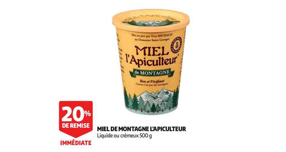 Miel De Montagne L'apiculteur 20% Remise Immédiate