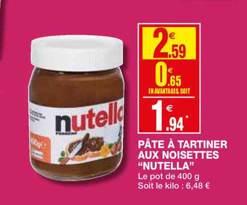 Pâte à Tartiner Aux Noisettes Nutella