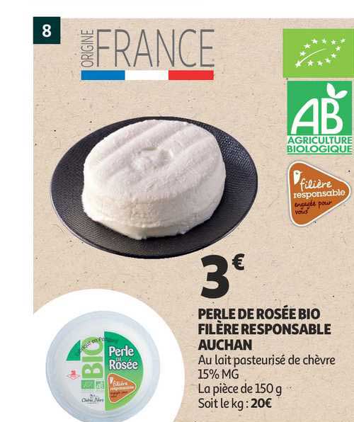 perle de rosée bio filière responsable auchan