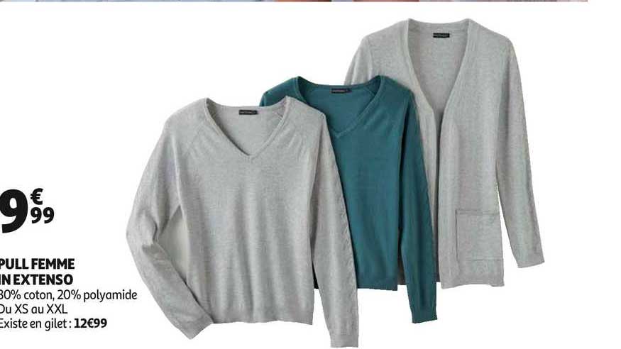 pull femme in extenso