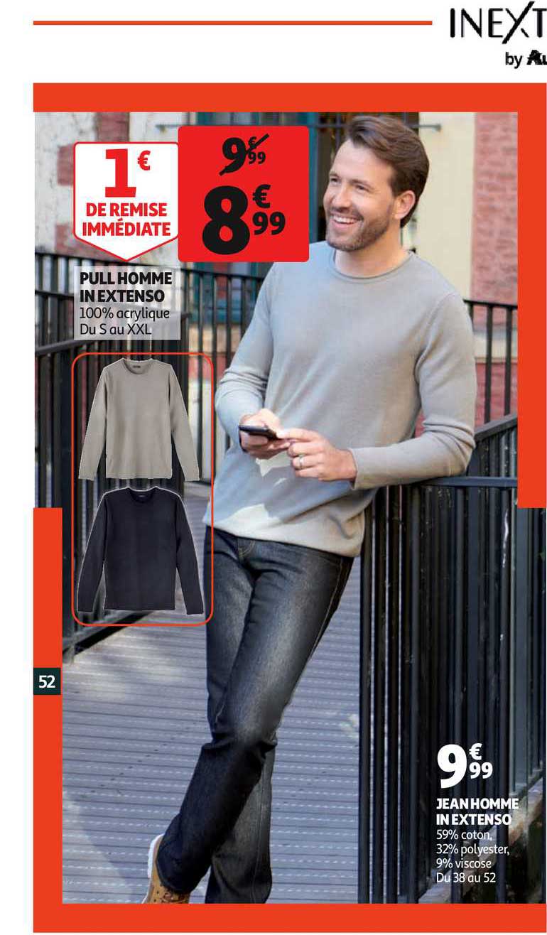 pull homme in extenso jean homme in extenso