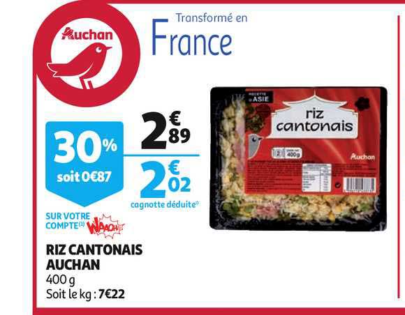 riz cantonais auchan