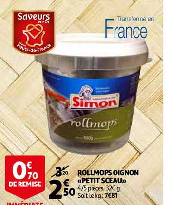 Rollmops Oignon Petit Sceau