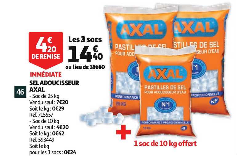 Sel Adoucisseur Axal