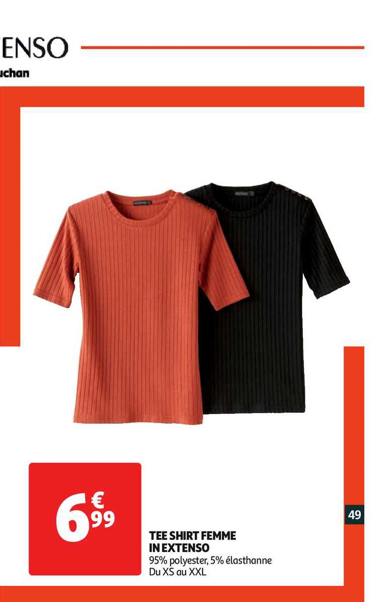 tee shirt femme in extenso