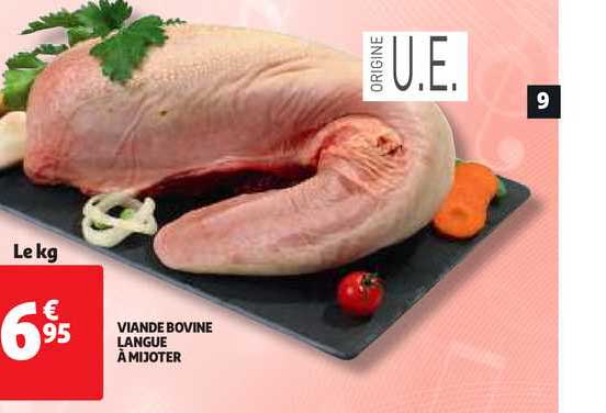 Viande Bovine Langue à Mijoter