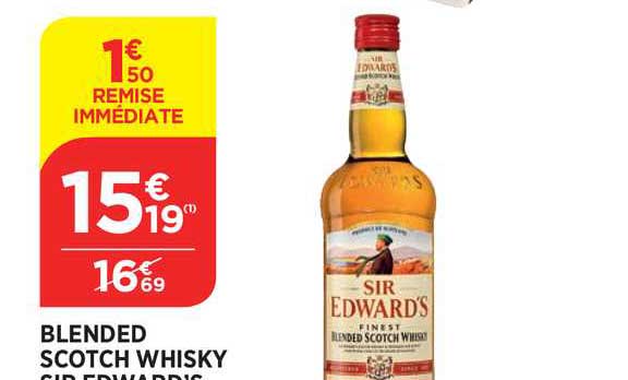 blended scotch whisky sir edward's