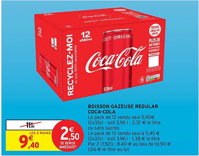 boisson gazeuse regular coca-cola
