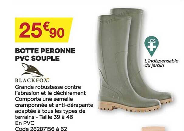 botte peronne pvc souple blackfox