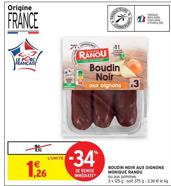 boudin noir aux oignons monique ranou