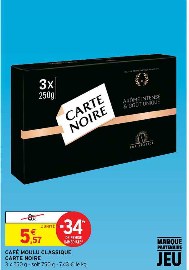 Café Moulu Classique Carte Noire