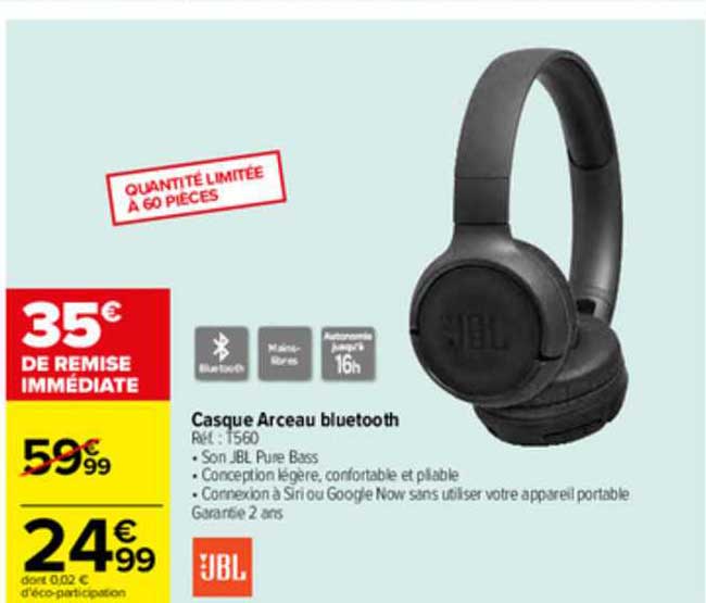 Casque Arceau Bluetooth Jbl