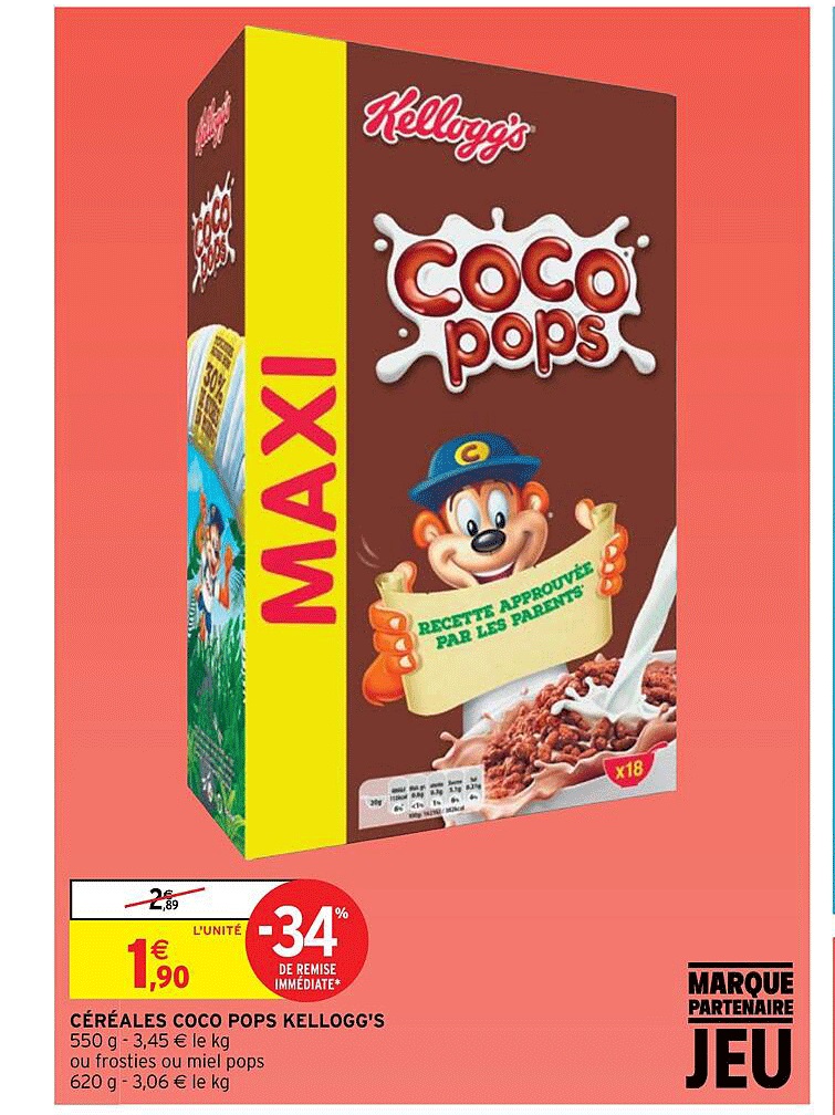 céréales coco pops kellogg's