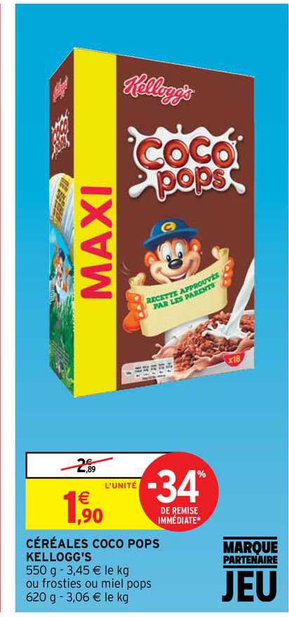 céréales coco pops kellogg's