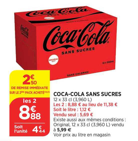 coca-cola sans sucres