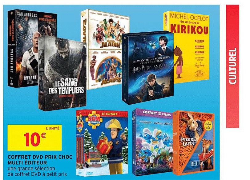 coffret dvd prix choc multi éditeur