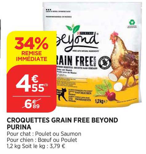 croquettes grain free beyond purina