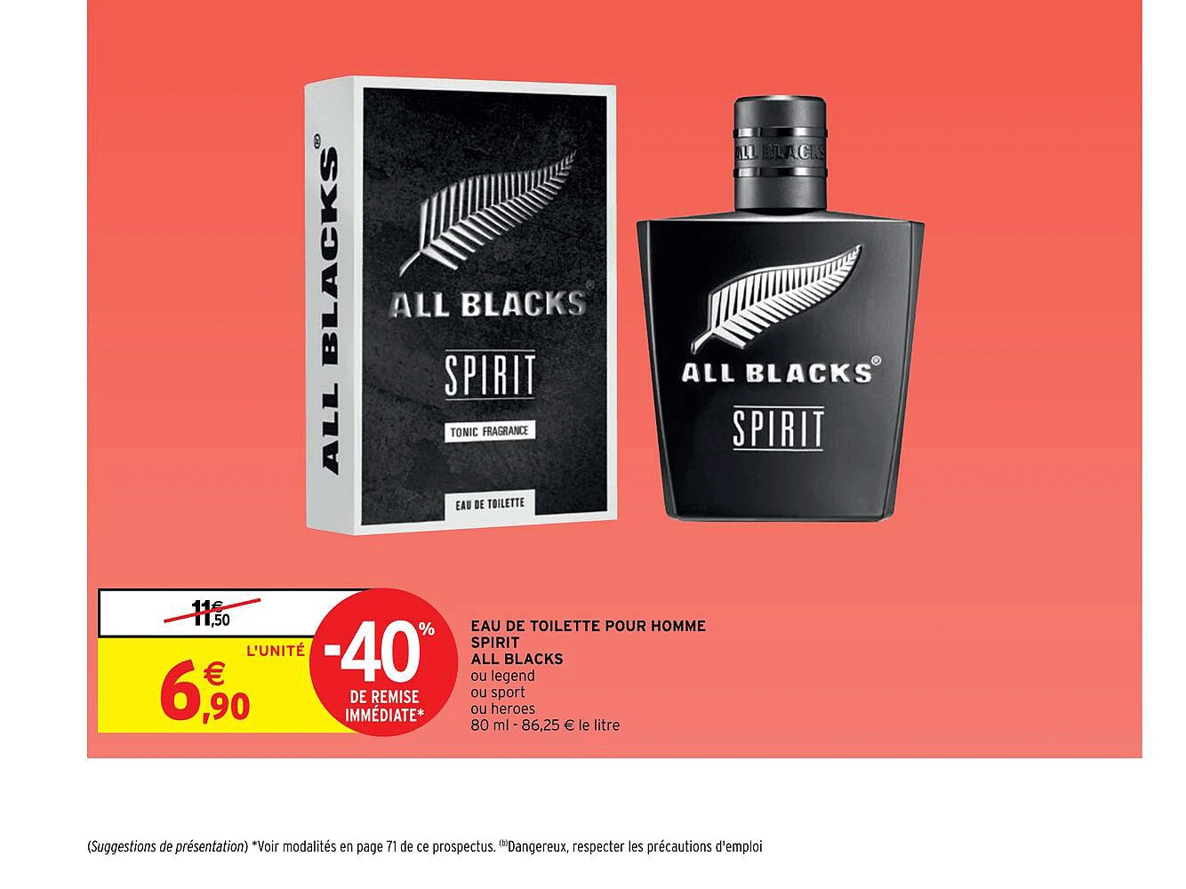 eau de toilette pour homme spirit all blacks