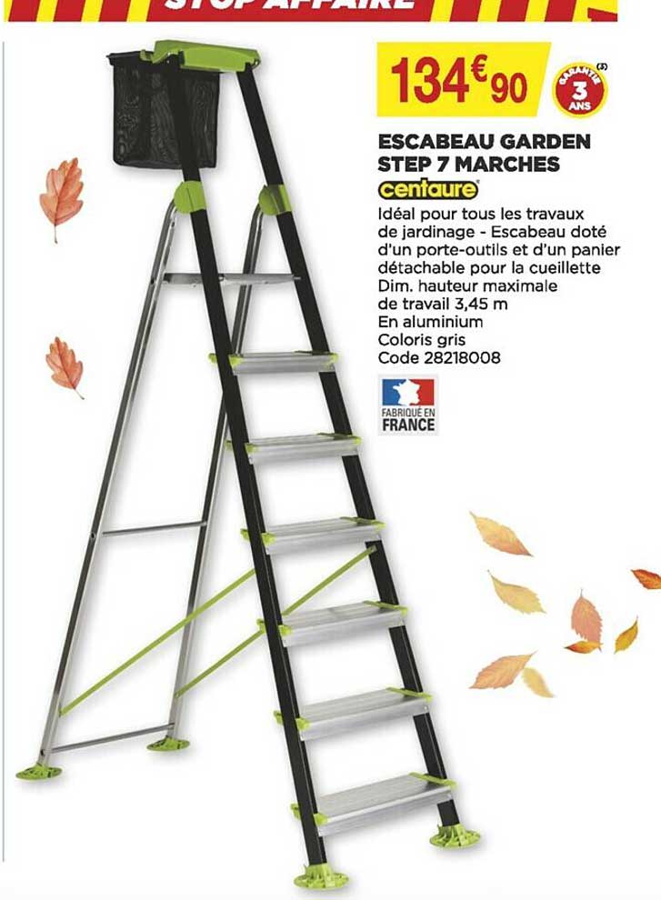 Escabeau Garden Step 7 Marches Centaure