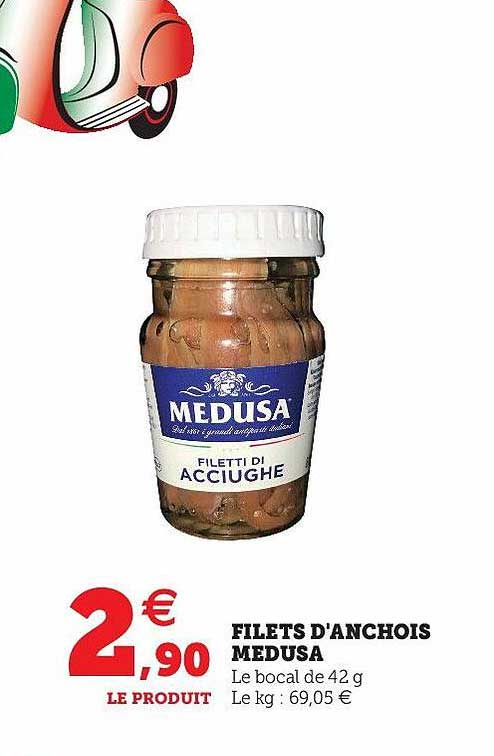 filets d'anchois medusa