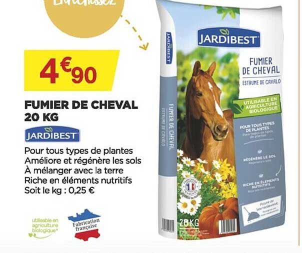 fumier de cheval 20 kg jardibest