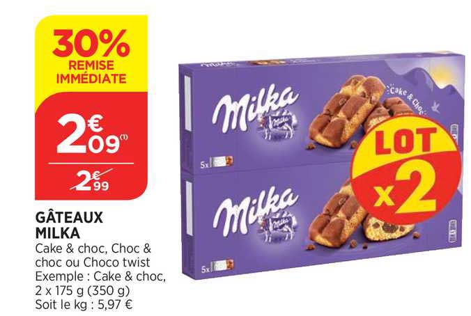 Gâteaux Milka