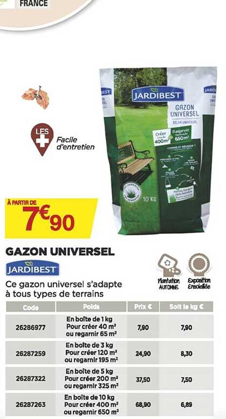 gazon universel jardibest