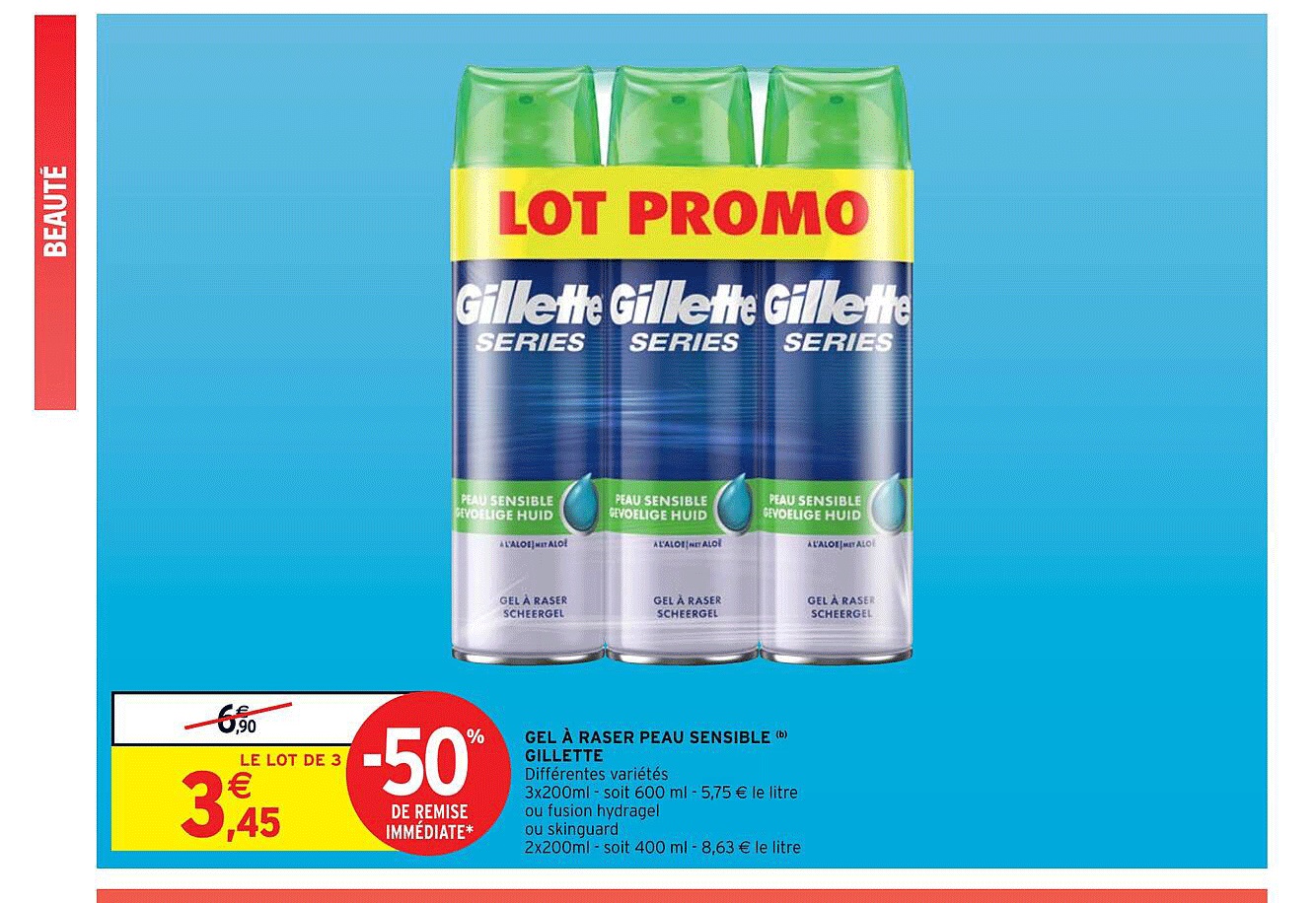 Gel à Raser Peau Sensible Gillette