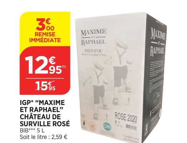igp "maxime et raphael" château de surville rosé