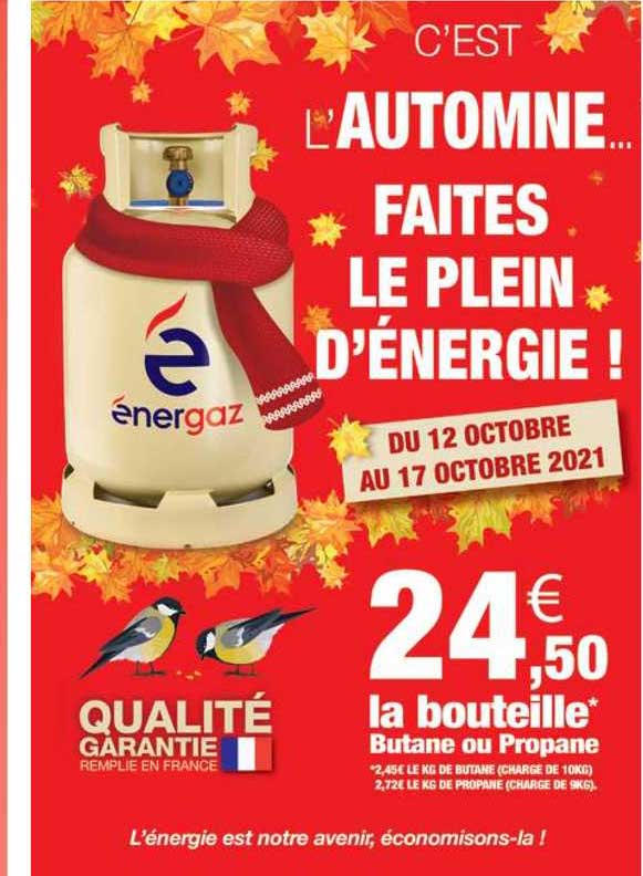 la bouteille butane ou propane