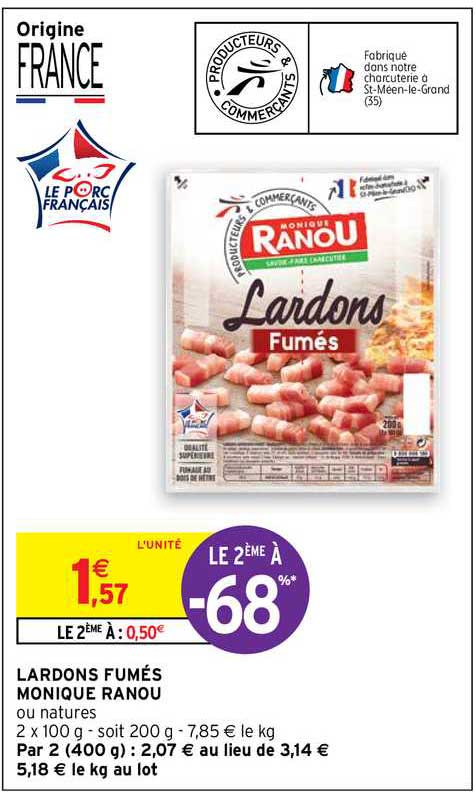 lardons fumés monique ranou